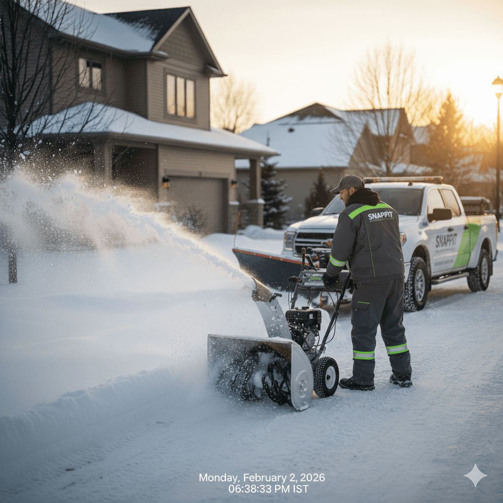 Professional snow removal service in Saskatoon